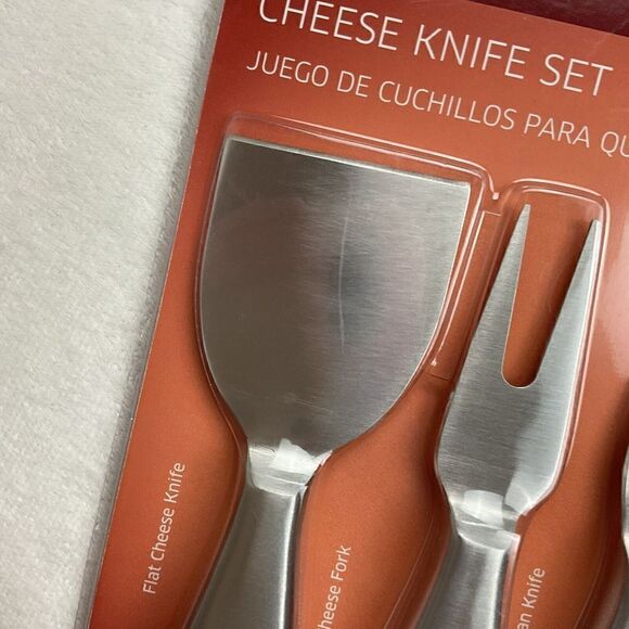 Crofton Cheese Knife Set~4 Pieces Stainless Steel New In Package/Sealed 96994 - Picture 4 of 7
